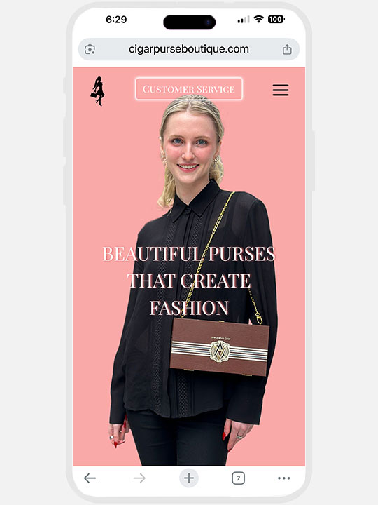 cigar purse boutique mobile main
